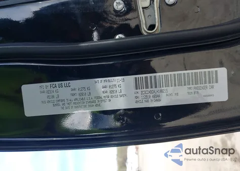 2020 Dodge Charger Sxt Rwd z USA, uszkodzony, nr VIN 2C3CDXBGXLH108215